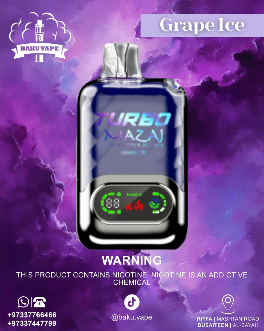 Mazaj Turbo 15000 Disposable Pod Device